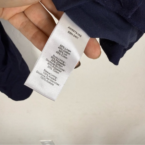 ATM linen boy blazer in ink - Picture 7 of 9